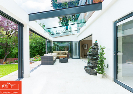 Conservatory-with-aluminium-glazed-doors-in-Burnham